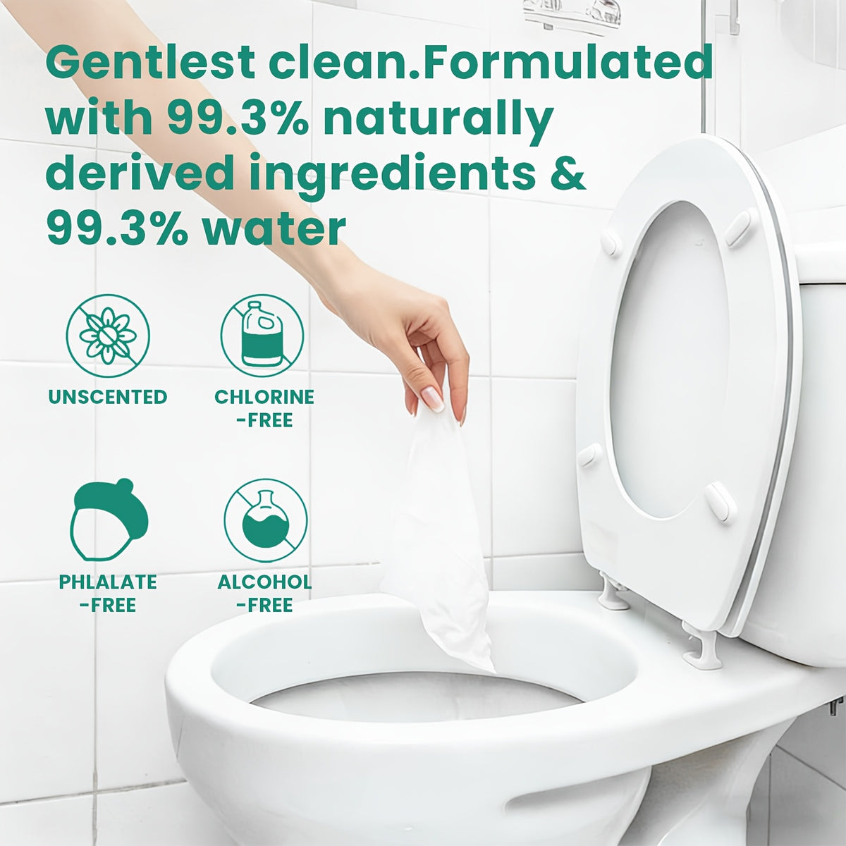 XL Flushable Adult Wet Wipes Unscented Alcohol-Free Septic and Sewer Safe Family Size 3-Pack 150 Wipes and 6-Pack 300 Wipes for Home Bathroom Travel Camping Outdoor Hygiene