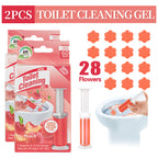 Gel Stamp Toilet Bowl Cleaner & Air Freshener 28/84 Count – Fresh Flower Gel Stamps Prevent Limescale & Toilet Rings – 6 Scent Options, 2 or 6 Pack Bathroom Cleaning Gel Stamps