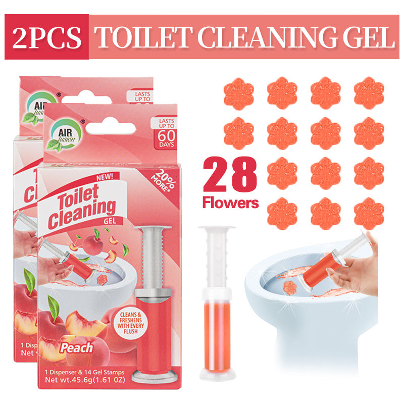Gel Stamp Toilet Bowl Cleaner & Air Freshener 28/84 Count – Fresh Flower Gel Stamps Prevent Limescale & Toilet Rings – 6 Scent Options, 2 or 6 Pack Bathroom Cleaning Gel Stamps