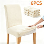 Dining Chair Covers 4/6pcs Set Washable Pet Friendly Dirt & Wear Resistant – Versatile Stretch Slipcovers for Home & Restaurant Seating, 12 Colors