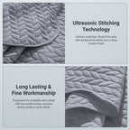 Microfiber Quilt Bedspread Set All Season Lightweight – Soft Breathable Quilted Coverlet Twin Full Queen King 16 Colors Machine Washable