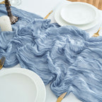 10-Pack Cheesecloth Table Runner 10ft Boho Rustic Wedding Reception Bridal Shower Party Home Decor Multi-Color