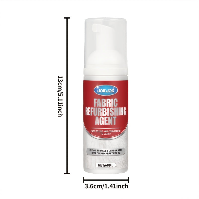 JOKJOK Professional Fabric & Upholstery Cleaner Spray 2.03 oz with Cleaning Towel – Glycerin-Based, Surfactant-Free Deep Stain Remover for Carpets, Sofas & Car Interiors