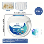 5-in-1 Laundry Detergent Pods, Ocean Breeze Scent, 8X Cleaning Power – HE Compatible Stain & Odor Eliminator Liquid Capsules, Fabric Safe, 60 / 120 Count