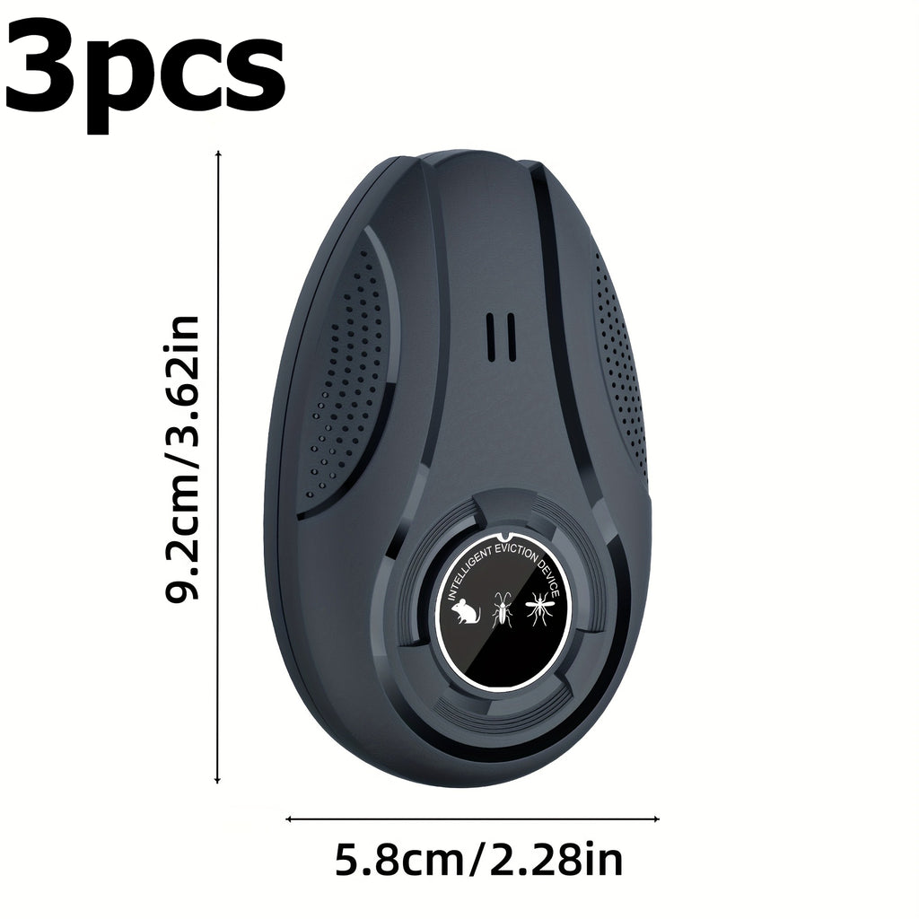 Electronic Soundwave Pest Repeller USB Powered Frequency Conversion Insect Repellent Chemical-Free for Home Shop Warehouse Office Low Voltage Multifunctional