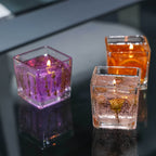 Floral Scented Candle 550g with Real Flower Inlay – Lavender, Rose & Orange Botanical Fragrance Candle in Glass Jar | Long-Lasting Aromatherapy Home Perfume, Perfect Birthday & Housewarming Gift