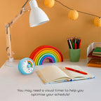 60-Minute Visual Countdown Timer | Silent, Color-Coded | Classroom, Office & Kitchen