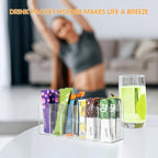 Clear Drink Packet Organizer with Removable Sections & Adjustable Dividers – Transparent Space-Saving Storage for Flavor Packets, Kitchen & Office (3 or 4 Compartments)