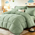 All Season Comforter Set with Pillowcases 2-3 Piece – Soft Fluffy Lightweight Bedding for Kids Dorm Apartment, 29 Colors Including Two-Tone, Twin Queen King Size