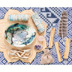 Sage Smudge Kit 11 Pieces White Sage Palo Santo Abalone Shell Crystal Stones – Home Cleansing Gift Set for Christmas Thanksgiving Spiritual Decor