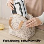Heated Lunch Box 8000mAh Rechargeable with Digital Display & Stainless Steel Liner – Portable Electric Food Warmer Power Bank Lunch Bag, 33.8oz for Work Car Camping School Men Women