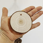 Wood Log Slices 28pcs Natural Tree Bark Rounds 2.7–3.5 Inch Unfinished Wooden Discs for Crafts Christmas Decor Coasters Wedding Centerpieces Woodworking DIY Art
