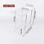 Can Organizer Rack for Fridge & Pantry 3-Tier Stackable Rolling Soda Can Dispenser Clear Plastic Space-Saving Canned Food Storage — 1 or 3 Sets