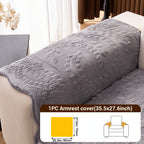 Thick Faux Rabbit Plush Sofa Cover – Soft Non-Slip Washable Pet-Friendly Furniture Protector for Living Room, Bedroom & Office – 4 Colors, Armrest to 4-Seat