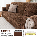 Plush Sofa Cover Faux Rabbit Fur Non-Slip, Thickened Quilted Sofa Cushion Cover Machine Washable, Warm Breathable Pet-Friendly Couch Pad for Living Room, Bedroom & Office