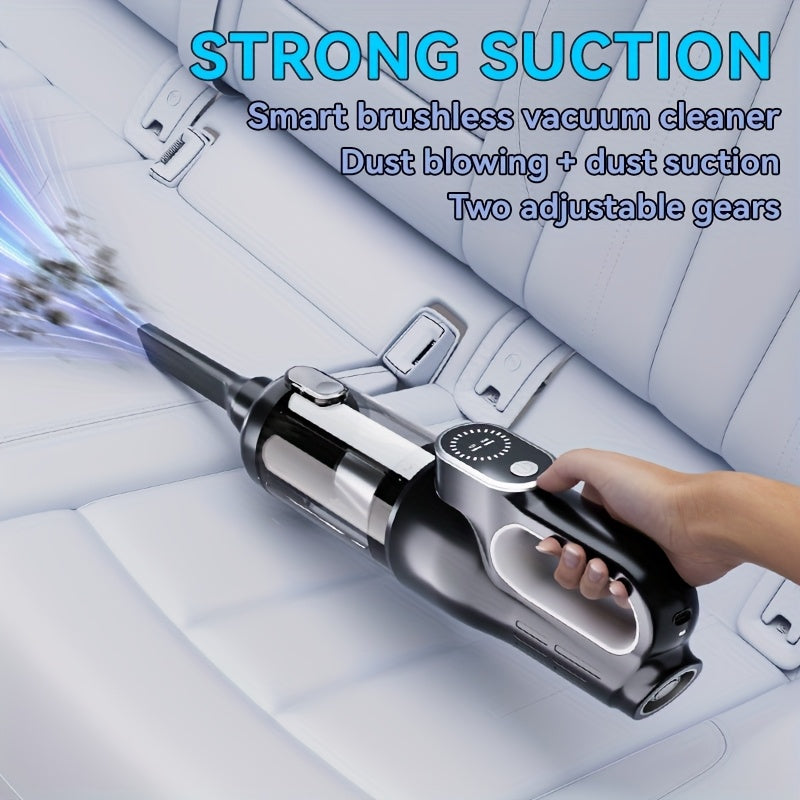 Handheld Cordless Vacuum Cleaner 13KPa Powerful Suction USB Rechargeable Wireless Mini Vac for Home Car Automotive Dust Debris