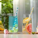 Large Water Glasses Set of 6 17.5oz – Clear Crystal Lightweight Borosilicate Drinking Glass Cups for Juice Iced Tea Mojito Kitchen Bar