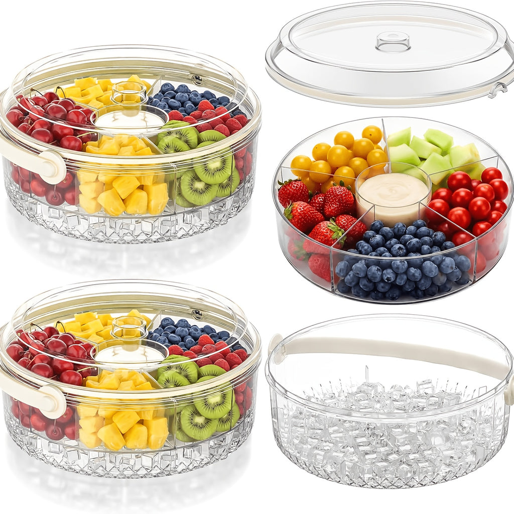 Portable Insulated Cooler Box with Flip-Top Lid – Large Capacity Transparent PET Ice Bucket for Camping, Picnic, Parties & Outdoor Drinks