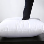 Hypoallergenic Fiber Pillow Inserts 1/2/4 Pack – White Square Cushion Filling with Zipper, Polyester Sanded Soft Fill for Sofa Bed Patio Bedroom Office Living Room Indoor Outdoor Decor