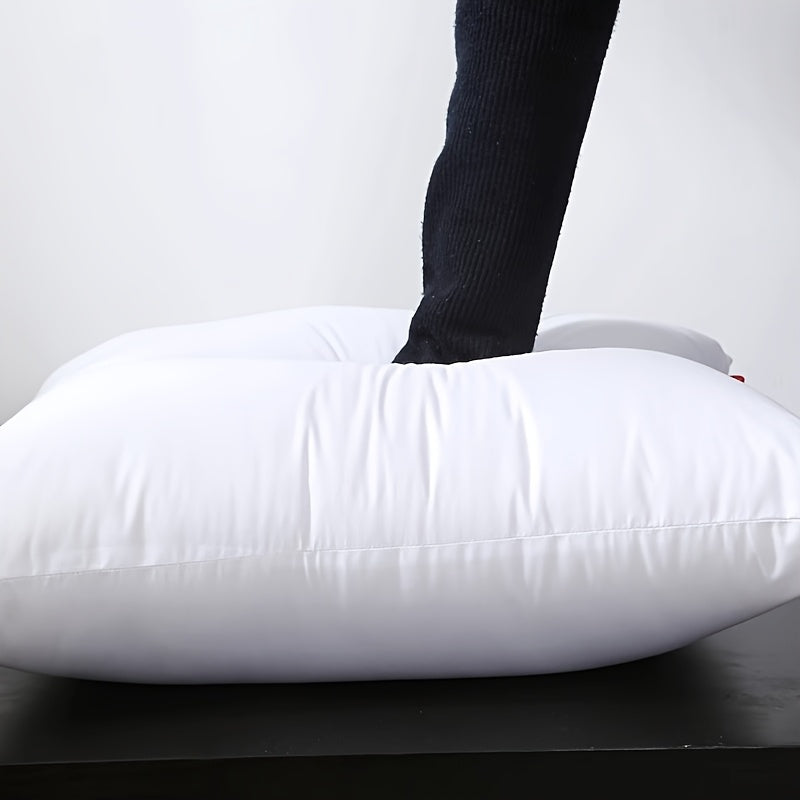 Hypoallergenic Fiber Pillow Inserts 1/2/4 Pack – White Square Cushion Filling with Zipper, Polyester Sanded Soft Fill for Sofa Bed Patio Bedroom Office Living Room Indoor Outdoor Decor