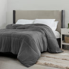 All Season Comforter with Corner Tabs & Box Stitching – Soft Fluffy Lightweight Hotel-Quality Duvet Insert for Twin Queen King, Breathable Year-Round Bedding