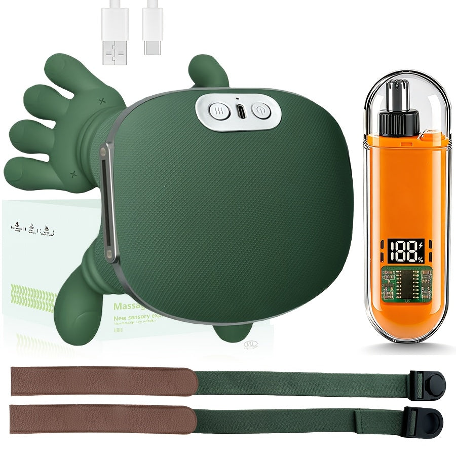 Electric Neck Back Shoulder Massager with Type-C Charging, 3-Speed Deep Tissue Relief, Handheld Percussion Body Massager for Home Use