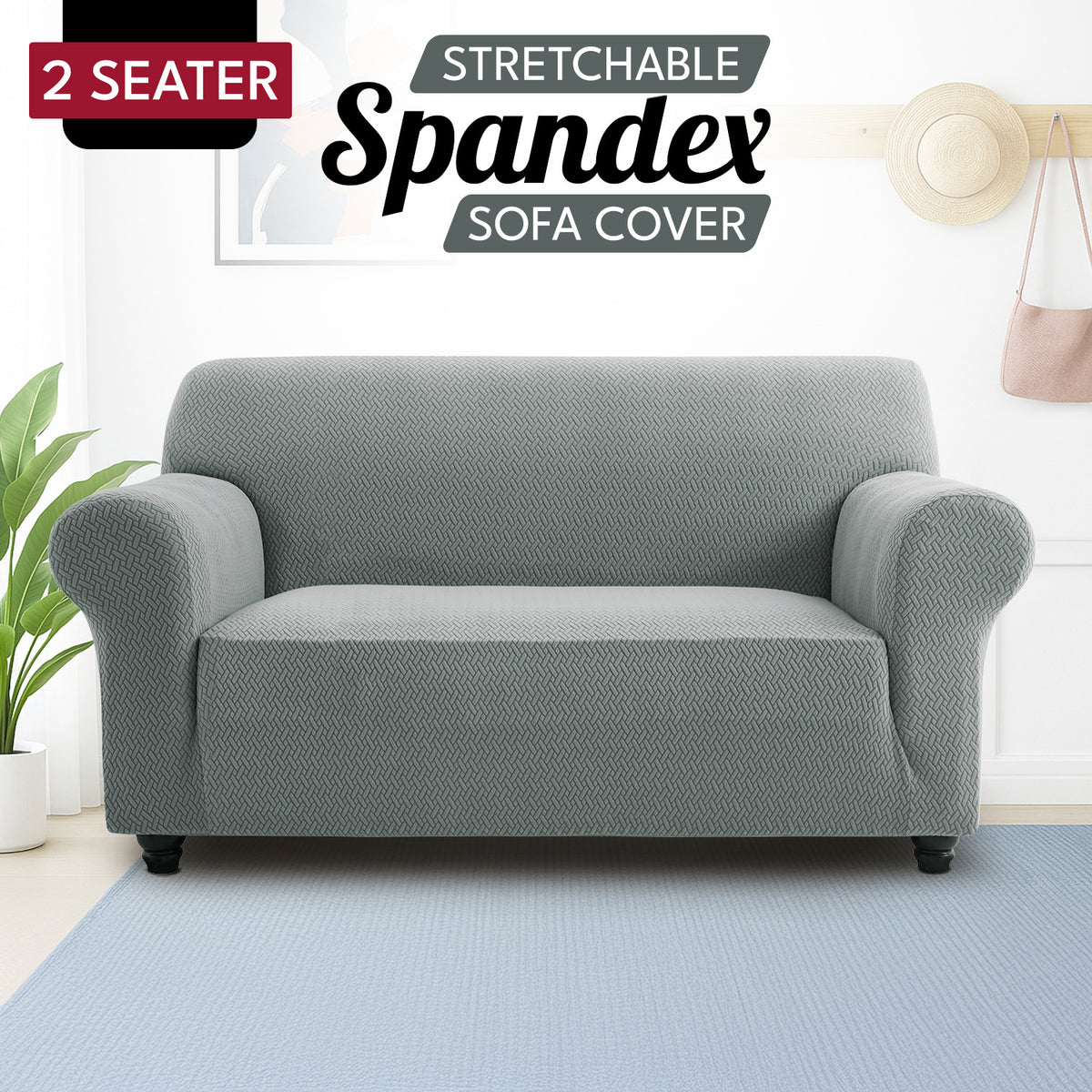 Spandex Stretch Sofa Cover Non-Slip Washable Couch Slipcover for 1 2 3 Seater Elastic Furniture Protector Pet & Kid Friendly Living Room Bedroom Home Decor
