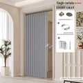 Boho Striped Magnetic Door Curtain – Elegant Folding Polyester Partition Curtain for Living Room, Bedroom & Kitchen, No-Drill Magnetic Closure, Hand Washable