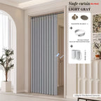 Boho Striped Magnetic Door Curtain – Elegant Folding Polyester Partition Curtain for Living Room, Bedroom & Kitchen, No-Drill Magnetic Closure, Hand Washable