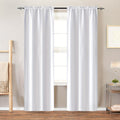 Room Darkening Curtains 2 Panels Triple Weave for Bedroom & Living Room – Thermal Insulated, Noise Reducing, Rod Pocket Solid Color Drapes