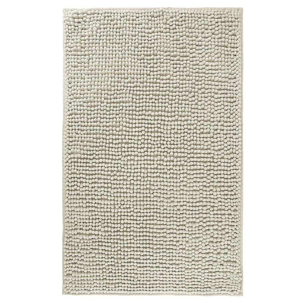 Chenille Bathroom Rug Extra Soft Absorbent Bath Mats for Bathroom Floor – Non-Slip, Water Absorbent, Machine Washable Bath Mat