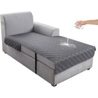 L-Shape Sectional Sofa Cover Non-Slip Machine Washable Chaise Lounge Slipcover Pet-Friendly Loveseat 3-Seater Right Chaise 9 Colors