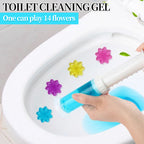 Gel Stamp Toilet Bowl Cleaner & Air Freshener 28/84 Count – Fresh Flower Gel Stamps Prevent Limescale & Toilet Rings – 6 Scent Options, 2 or 6 Pack Bathroom Cleaning Gel Stamps