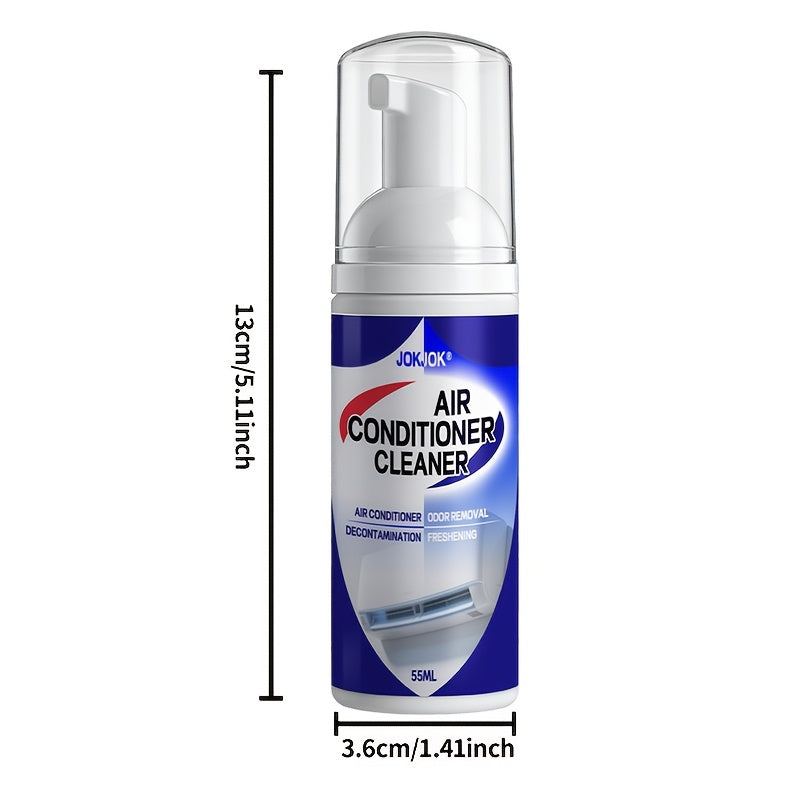 No-Disassembly AC Foam Cleaner 2.03oz with Cleaning Towel – Removes Dust, Odors & Grime from Air Conditioner Casing & Filter Screen | Long-Lasting Freshness