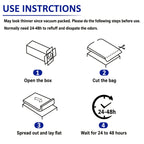 Roll-Up Thin Mattress Topper – Super Soft Foldable Mattress Pad for Twin Full Queen King, Guest Room Dorm Camp Bed RV, Multiple Colors