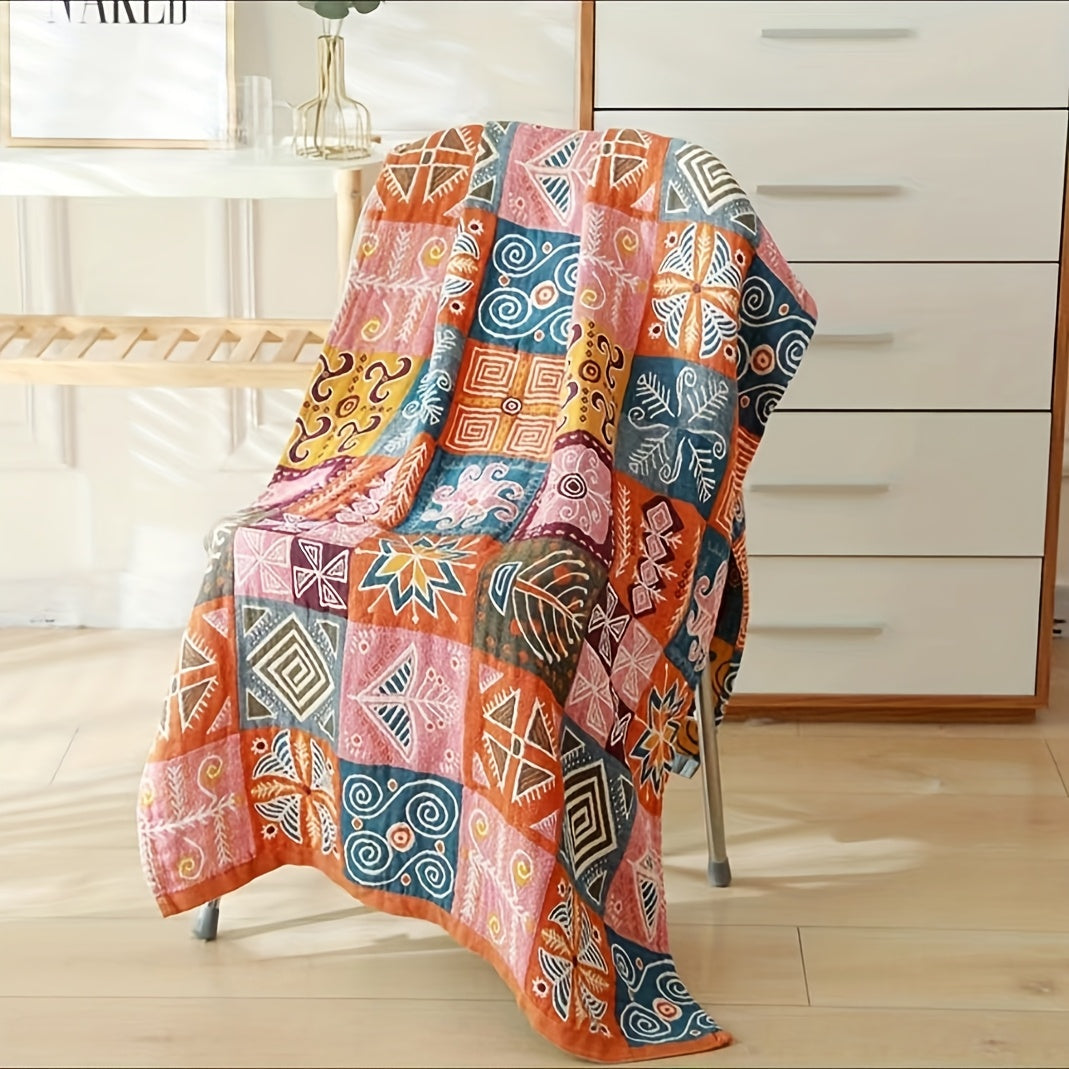 100% Cotton Bath Towel 31×63 Inch – Soft Quick-Dry Absorbent Towel, No Pilling No Shedding | Floral & Geometric Patterns | Perfect for Home & Beach