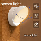 360° Motion Sensor Night Light with Magnetic Base – Rotatable, Rechargeable USB LED Wall Light for Bedroom, Stairs, Wardrobe & Hallway