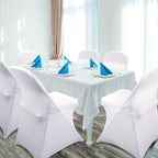 30-Pack Stretch Spandex Chair Covers Universal Washable Removable Slipcovers for Wedding Party Dining Room Banquet Event Black White