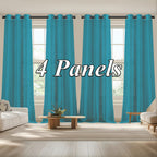 Sheer Curtains Semi Transparent Panels with Top Loop Pleated Header for Bedroom Living Room – Set of 2 or 4, 70-80G Lightweight Fabric, Multiple Sizes & Colors