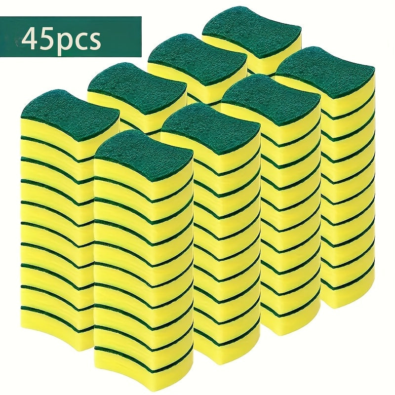 Compressed Double-Sided Kitchen Sponge Set 27 Piece, Multi-Size Dishwashing Sponges Scrubber Pads for Home Cleaning, Space-Saving Expandable Cellulose Sponges Easy to Store