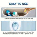 Lemon Toilet Effervescent Cleaning Tablets – Stubborn Stain Remover & Deodorizer, 12pc Cleaning Blocks or 24pc Bubble Tablets