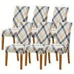 Spandex Stretch Dining Chair Covers Slipcovers Set of 4 & 6 – Removable Washable Parsons Chair Protector for Dining Room, Kitchen, Hotel, Wedding Ceremony, Banquet