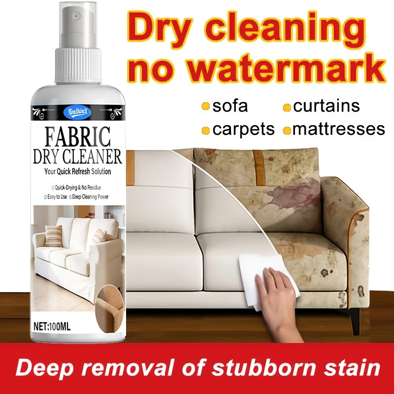 Sofa & Fabric Stain Remover Spray, Citric Acid Formula Multi-Surface Upholstery Cleaner, Non-Toxic Quick-Drying Safe for Sofas, Upholstery & Car Interiors