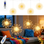 Cherry Blossom LED Chandelier Rattan Light, 96/144 LED USB Powered with 8 Modes – Hanging Flower String Light for Indoor Outdoor Holiday Party, Halloween, Christmas, Valentine’s Day & Seasonal Decor