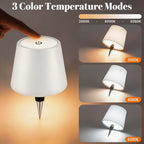 Wireless LED Bottle Lamp Touch Control USB Rechargeable 2400mAh IP44 Waterproof 3-Color Mood Light for Bedroom Bar Party Wedding Garden – Cordless Bottle Stopper Night Light