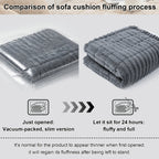 Soft Quilted Thick Sofa Cover Bohemian Style – Removable Machine Washable Pet-Friendly Sofa Protector for 1/2/3/4 Seater Split Sofa, All-Season Couch Cover for Living Room, Bedroom & Office