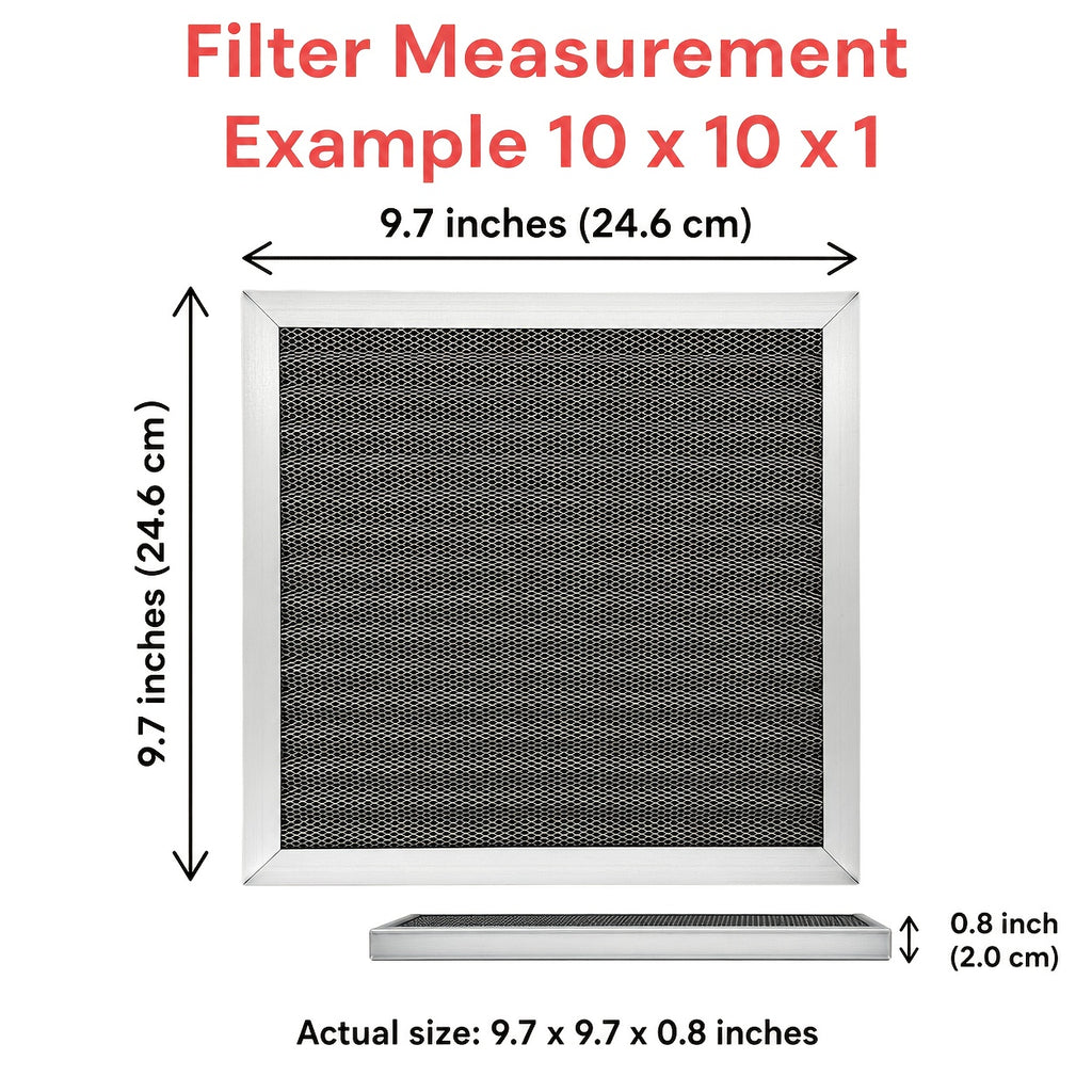 Washable Reusable HVAC Furnace Air Filter, Permanent Aluminum Frame, 10 Sizes Available – The Last Air Filter You'll Ever Buy