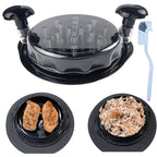 Chicken Shredder 10.8 Inch Large with Transparent Lid – Ergonomic Handle, Dishwasher Safe, Non-Slip Base, Heat Resistant, Includes Cleaning Brush – Fast Meat Shredder for Chicken, Pork & Beef