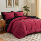 Bed in a Bag Queen 7 Piece Fluffy Comforter Set – Ultra-Soft Microfiber Bedding with Comforter, Fitted Sheet, Flat Sheet & 4 Pillowcases, Hypoallergenic Breathable All Season Bedding Gift for Her