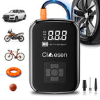 Portable Tire Inflator Cordless Air Compressor – 100W Digital Display, 4000mAh USB-C Fast Charge, 5 Modes, Multi-Nozzle, for Car Motorcycle Bicycle Tires & Sports Balls, 6 Colors